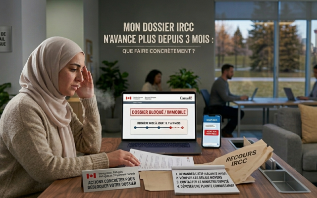 Mon dossier IRCC n’avance plus depuis 3 mois que faire concrètement